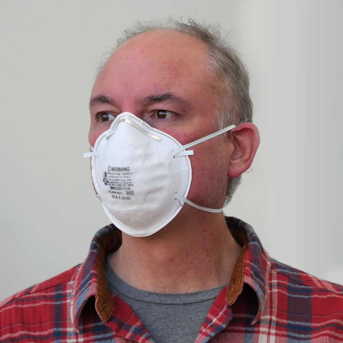 3M 8200 N95 Industrial Respirator, USA Made, White - Image 4