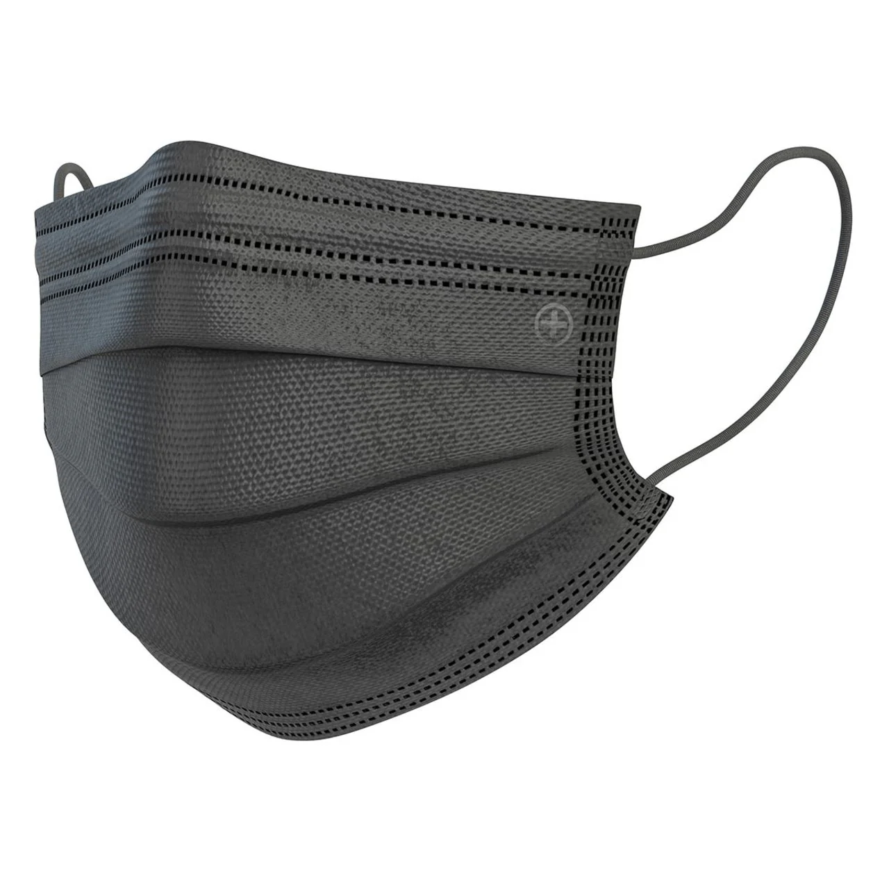 Altor Safety Surgical Mask 62222B, 4-Ply ASTM Level 2, USA Made, Black - Image 5