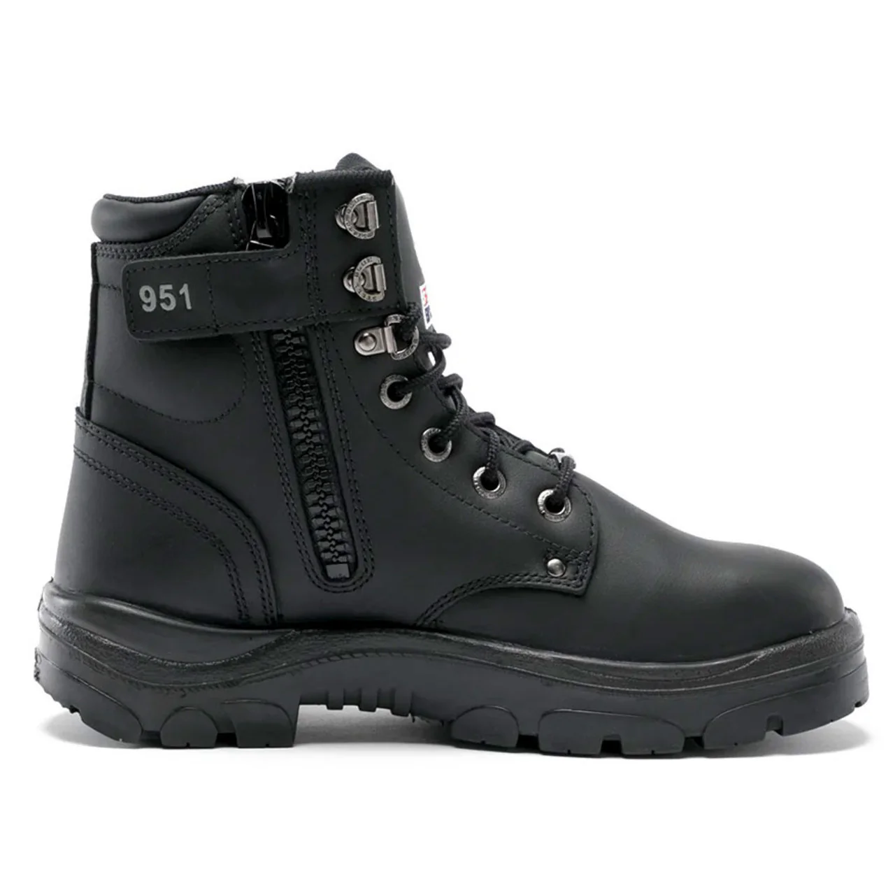 Steel Blue Men's Argyle Zip 6" SD Steel Toe Boots, 312951, Black