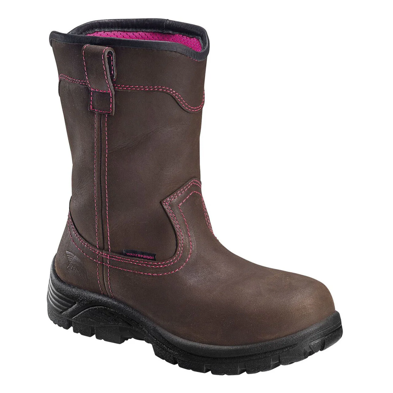 Avenger Women's Framer Wellington Waterproof EH Composite Toe Boots, A7146, Brown - Image 21