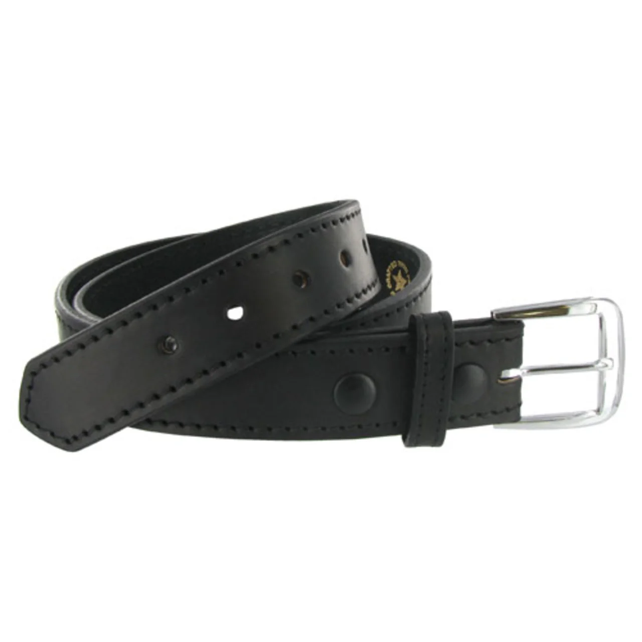 Boston Leather 1.5" Stitched Off Duty Leather Belt, USA Made - 6582ST - Image 3