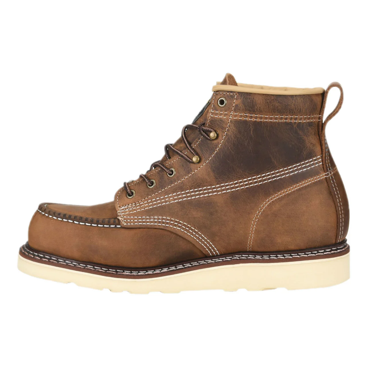 Carolina Men's AMP 6" USA EH Soft Toe Boots, CA7011, Old Town Folklore - Image 4