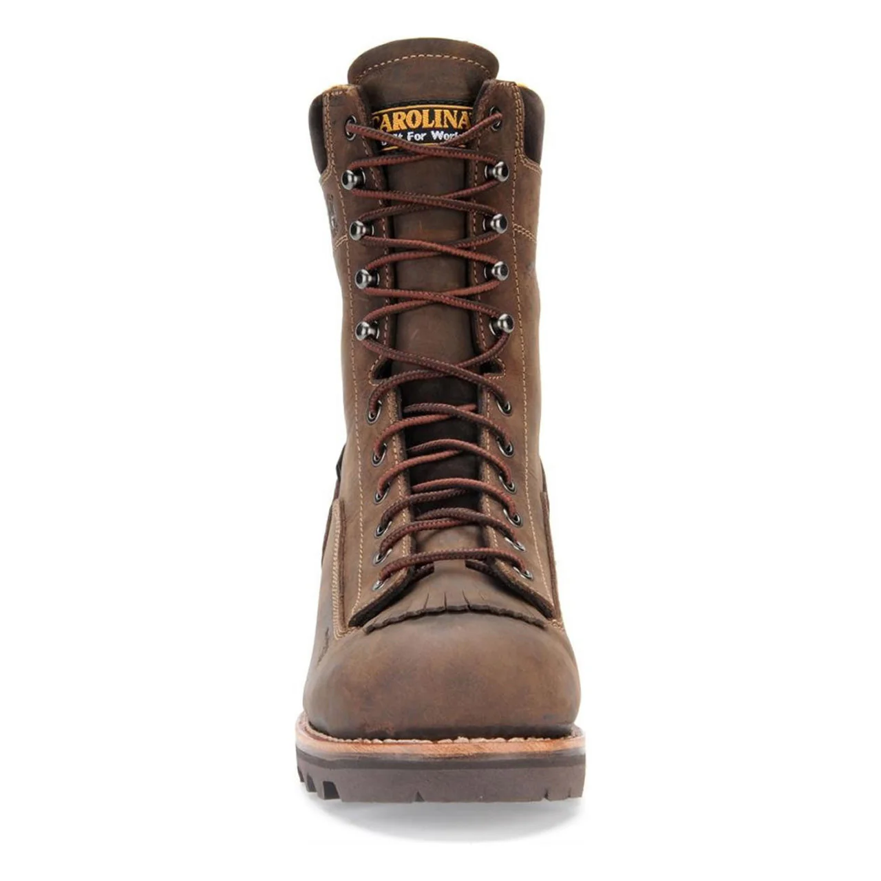 Carolina Men's Birch 8" Logger Waterproof EH Soft Toe Boots, CA7022, Brown - Image 3