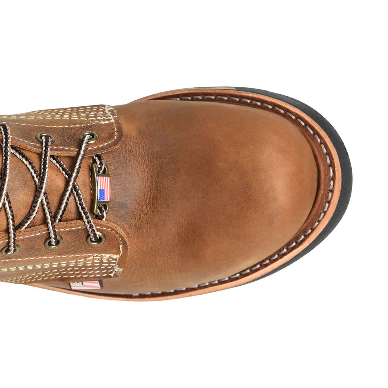 Carolina Men's Ferric USA 6" EH Soft Toe Boots, CA7029, Brown - Image 2