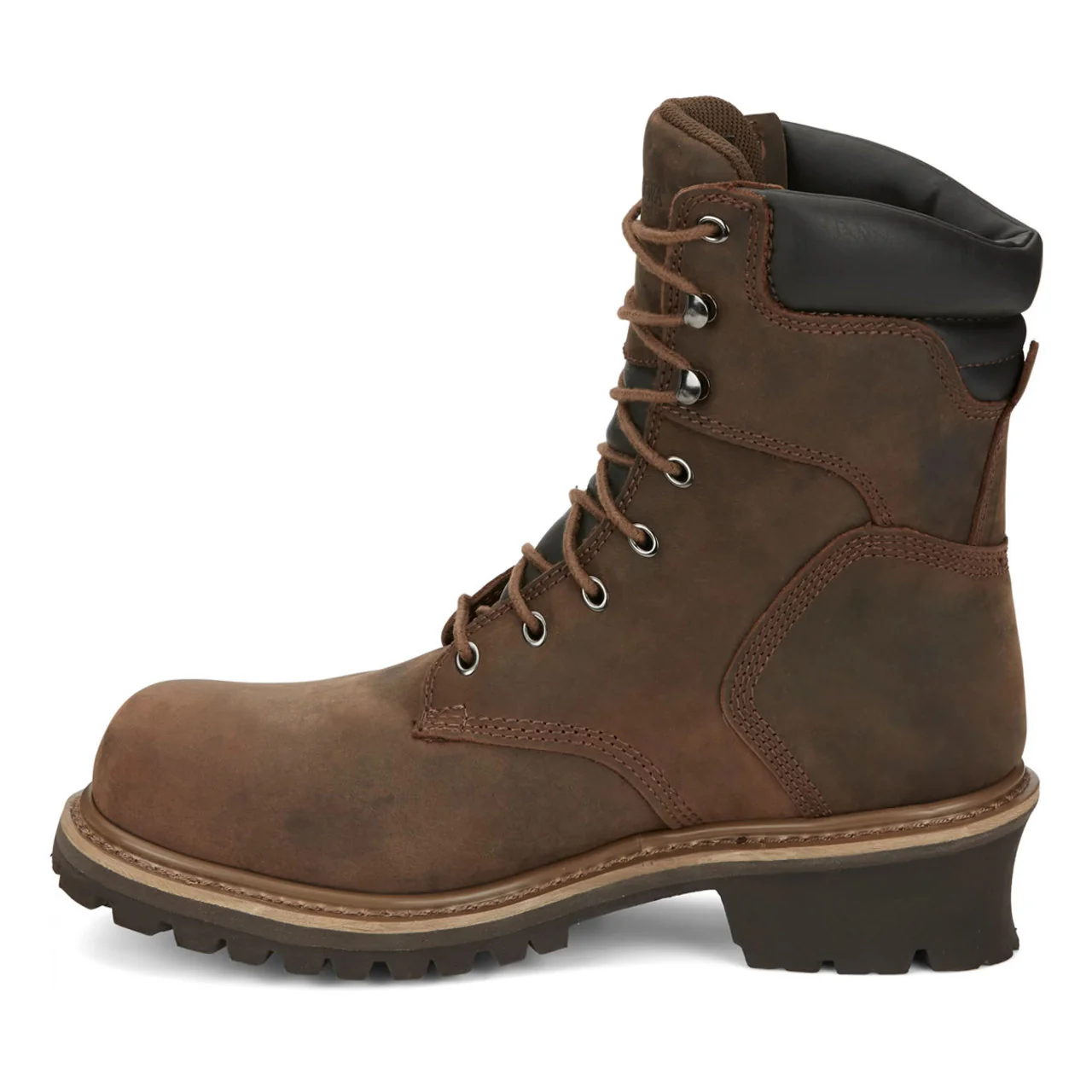Chippewa Men's Hador 8" Logger Insulated EH Steel Toe Boots, 55025, Brown - Image 5