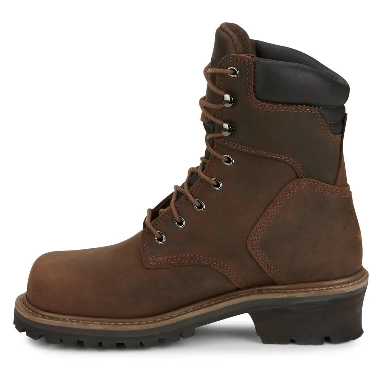 Chippewa Men's Hador 8" Logger EH Steel Toe Boots, 55026, Brown - Image 5