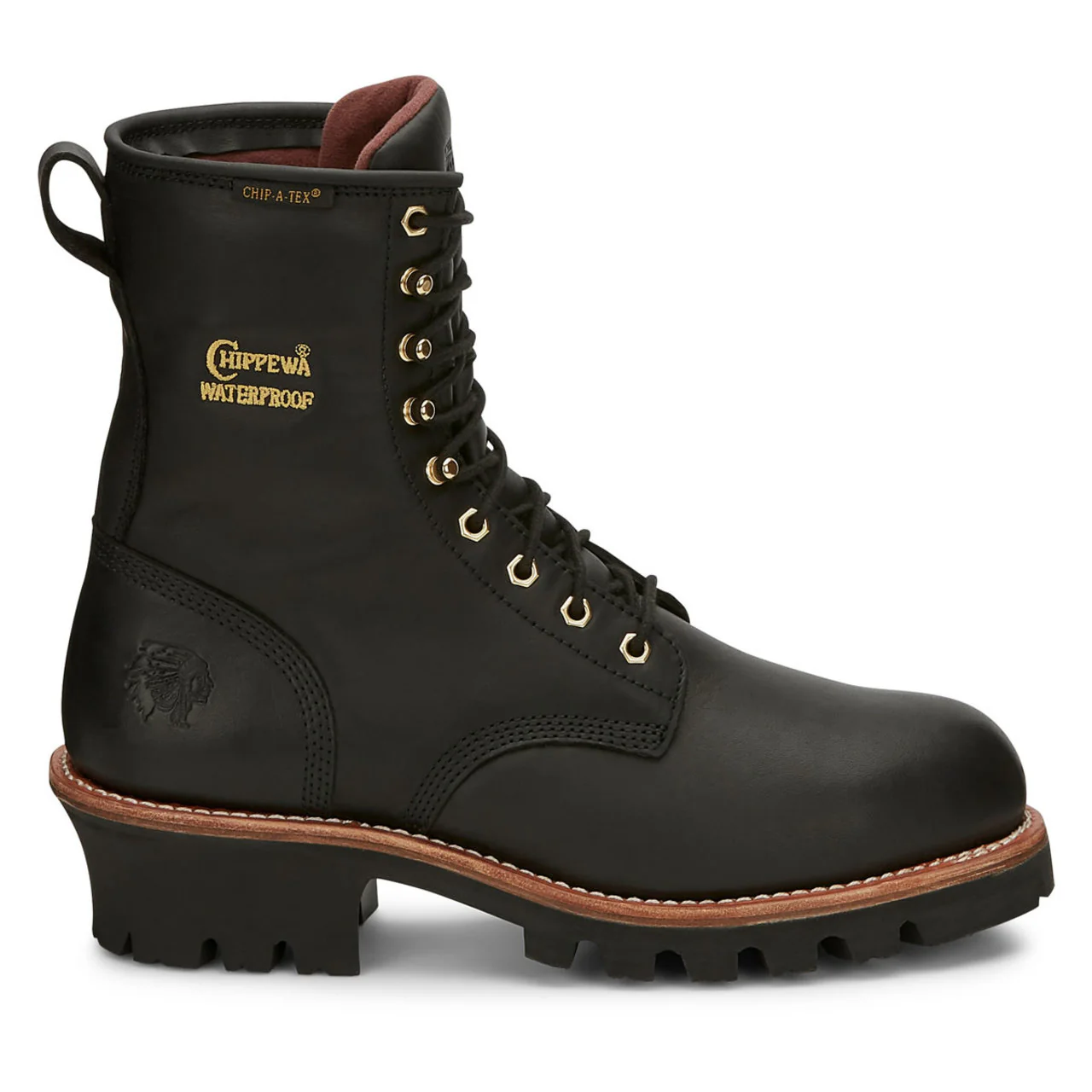 Chippewa Men's Paladin 8" Logger Waterproof Insulated EH Steel Toe Boots, 73050, Black