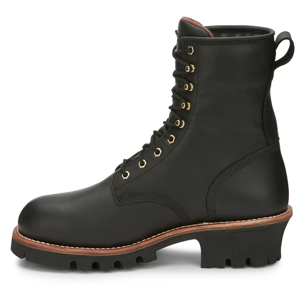 Chippewa Men's Paladin 8" Logger Waterproof Insulated EH Steel Toe Boots, 73050, Black - Image 5