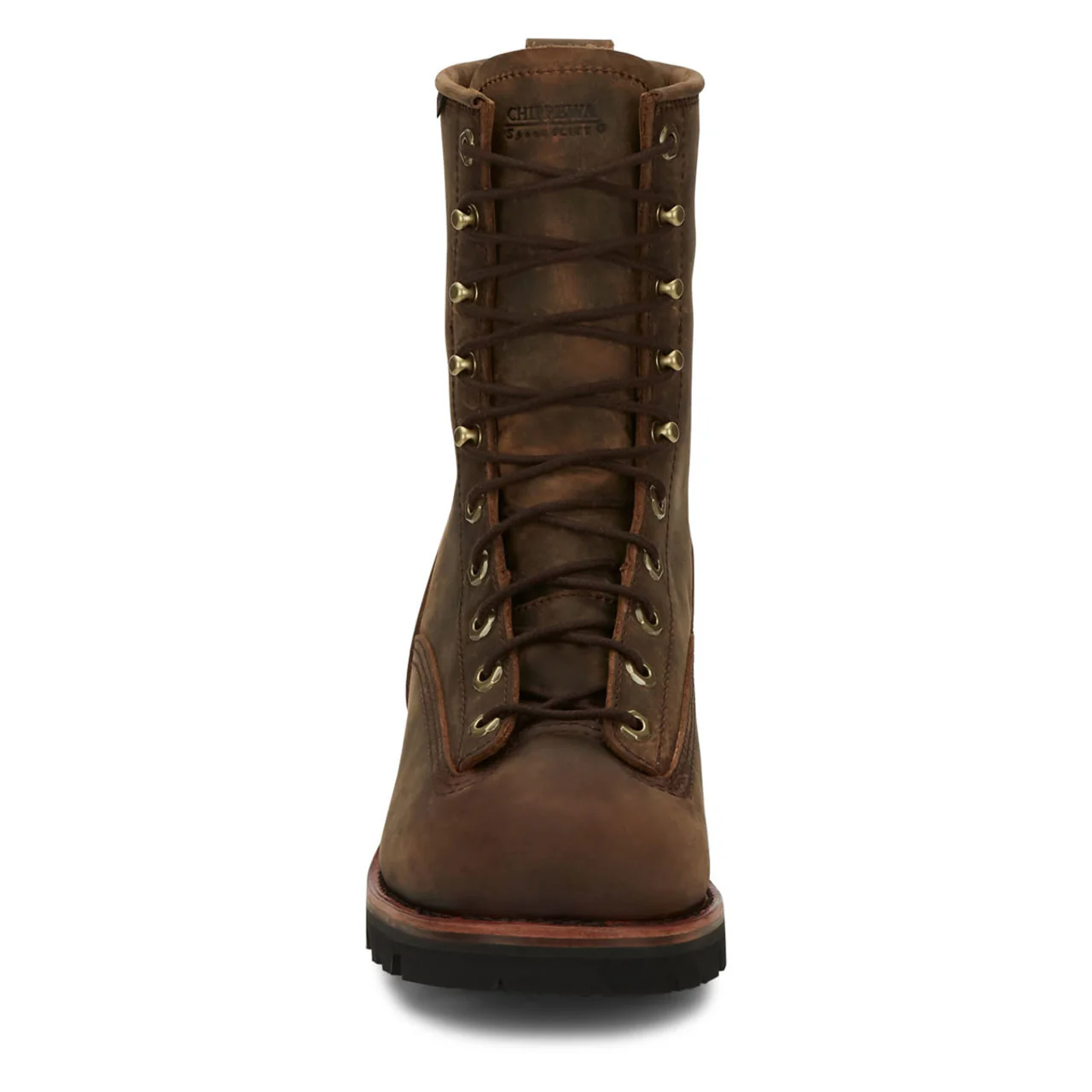 Chippewa Men's Paladin 8" Logger EH Waterproof Soft Toe Boots, 73100, Brown - Image 4