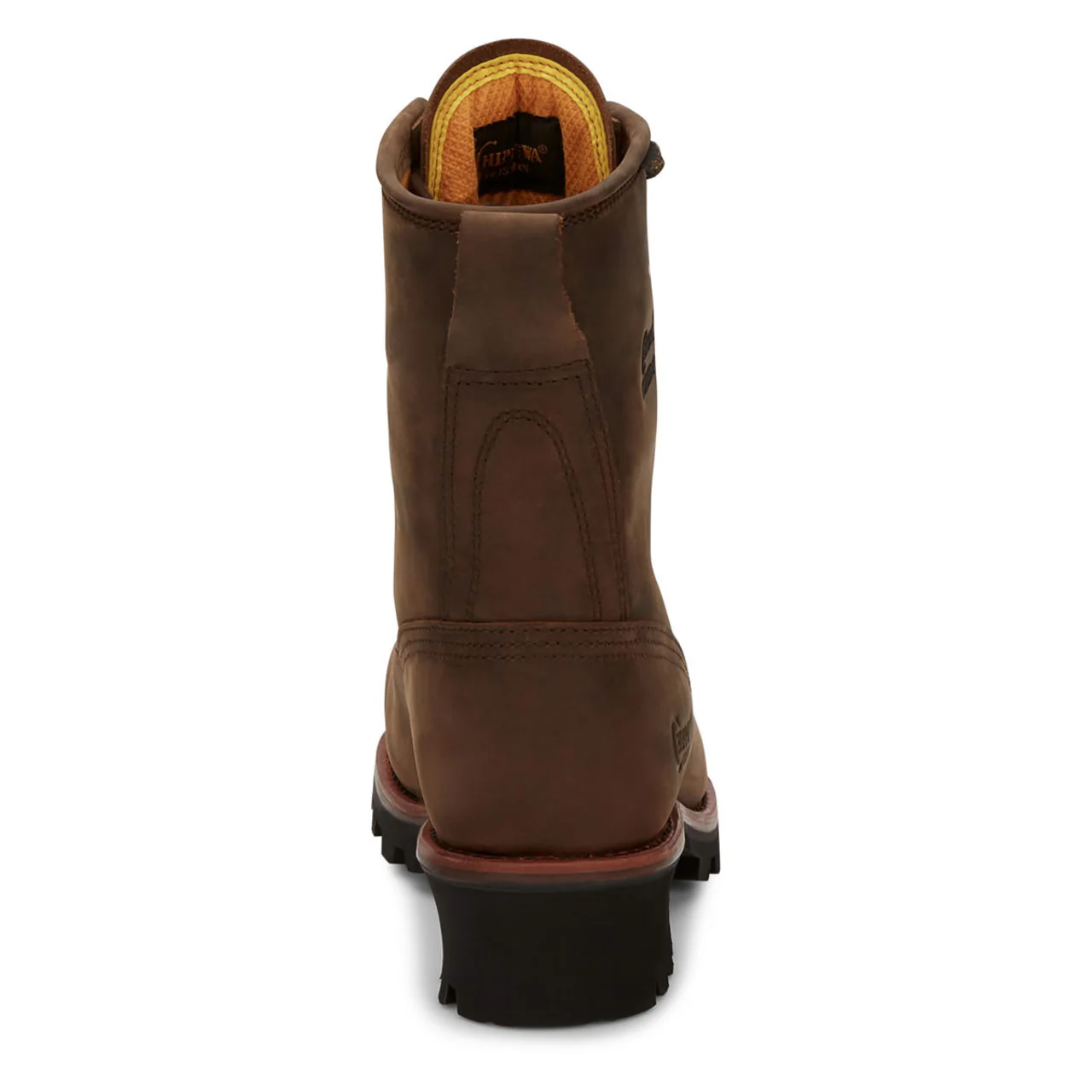Chippewa Men's Paladin 8" Logger EH Waterproof Steel Toe Boots, 73101, Brown - Image 6