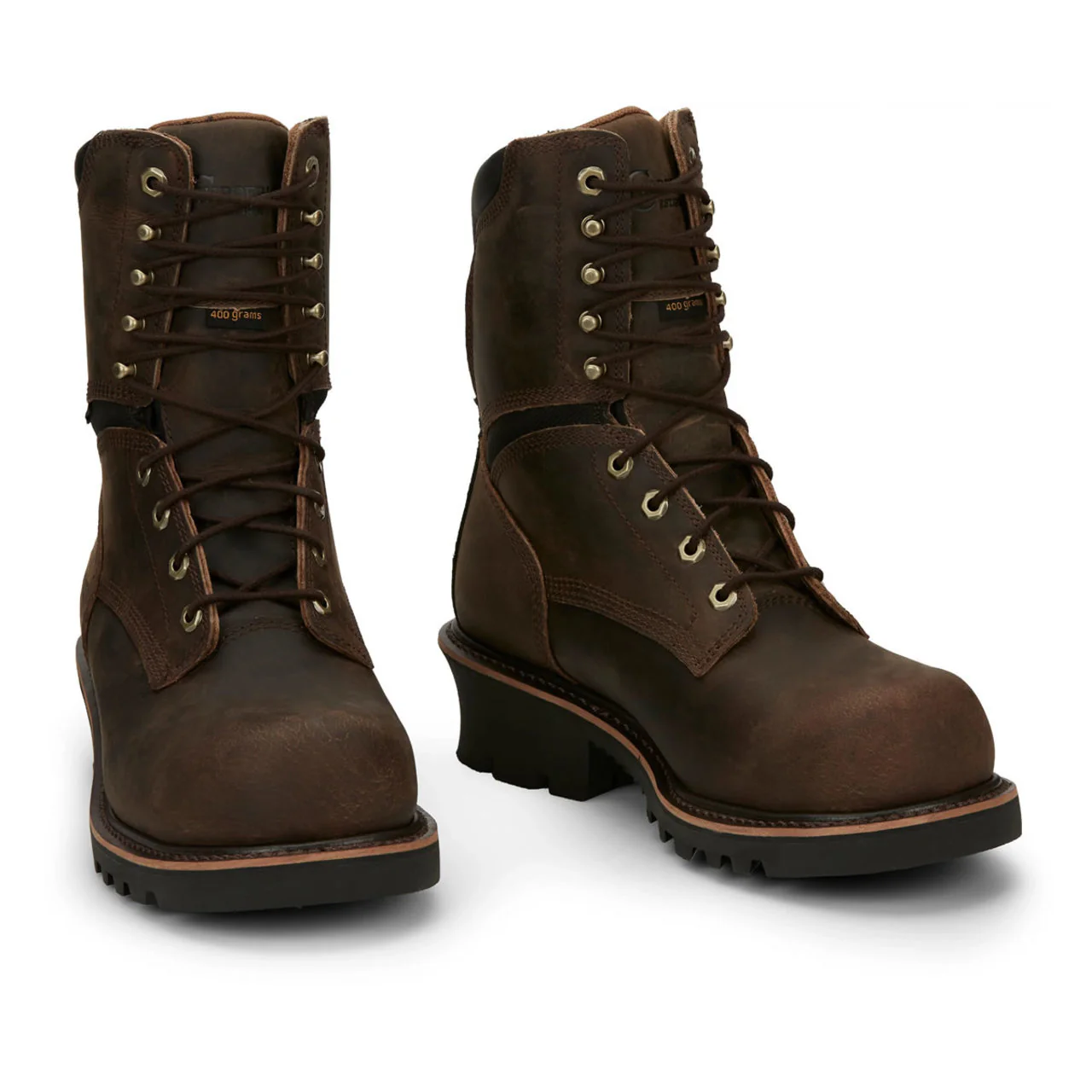 Chippewa Men's Sador 9" Logger EH Waterproof Insulated Composite Toe Boots, 73233, Brown - Image 2