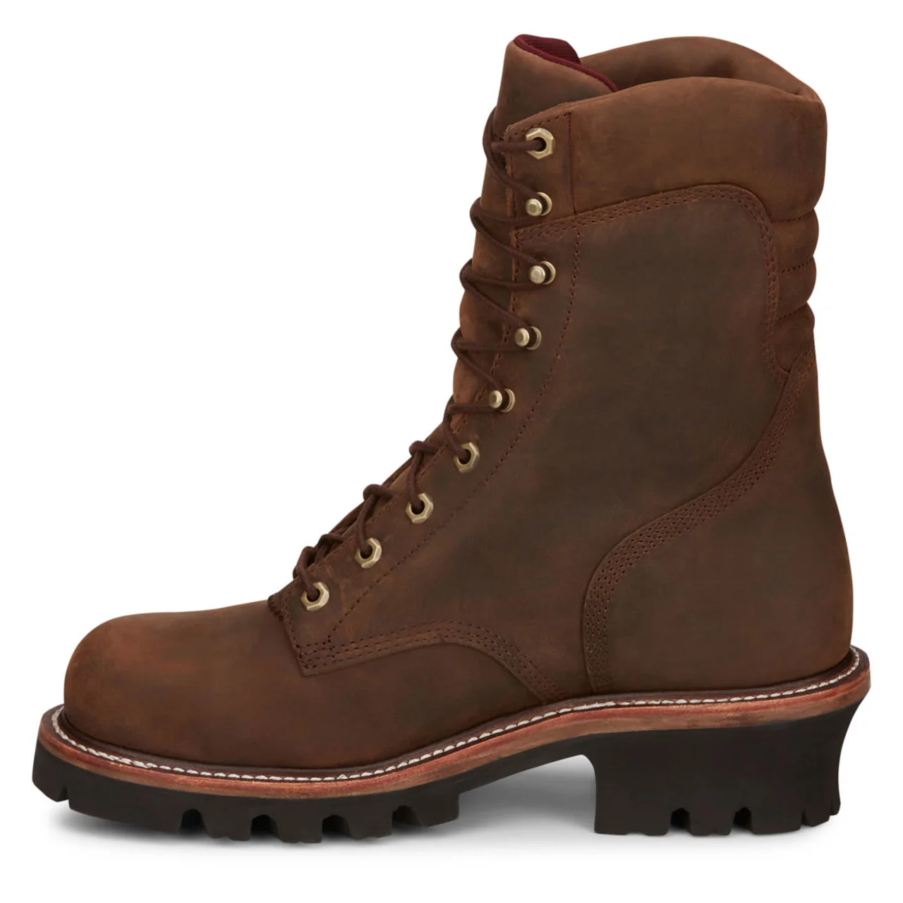 Chippewa Men's Super DNA 9" Logger Waterproof EH Steel Toe Boots, 59407, Tan - Image 5