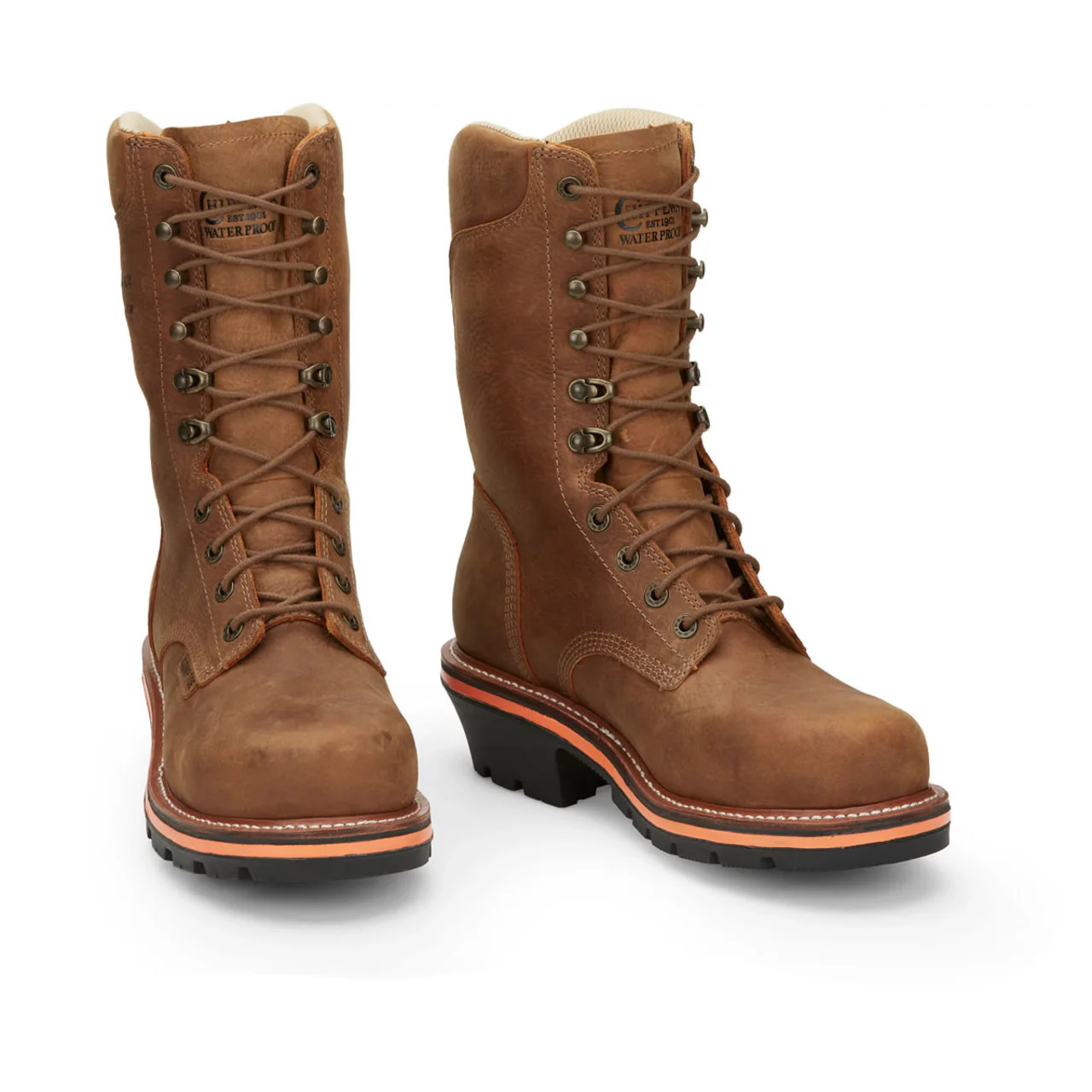 Chippewa Men's Thunderstruck 10" Logger Waterproof EH Nano Composite Toe Boots, TH1030, Brown - Image 2