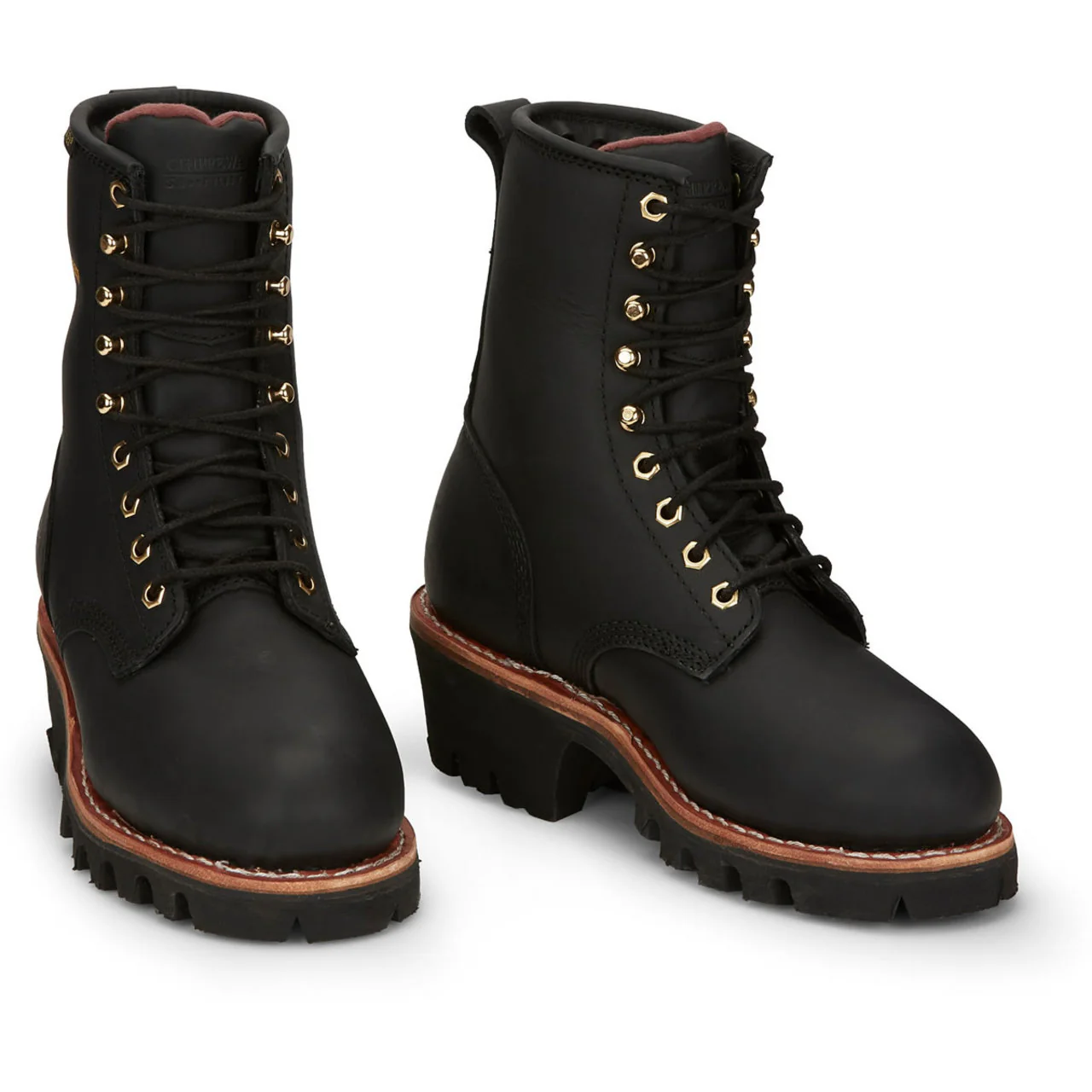 Chippewa L73050 Tinsley 8" Women's Waterproof EH Steel Toe Boots, Black Oiled - Image 2