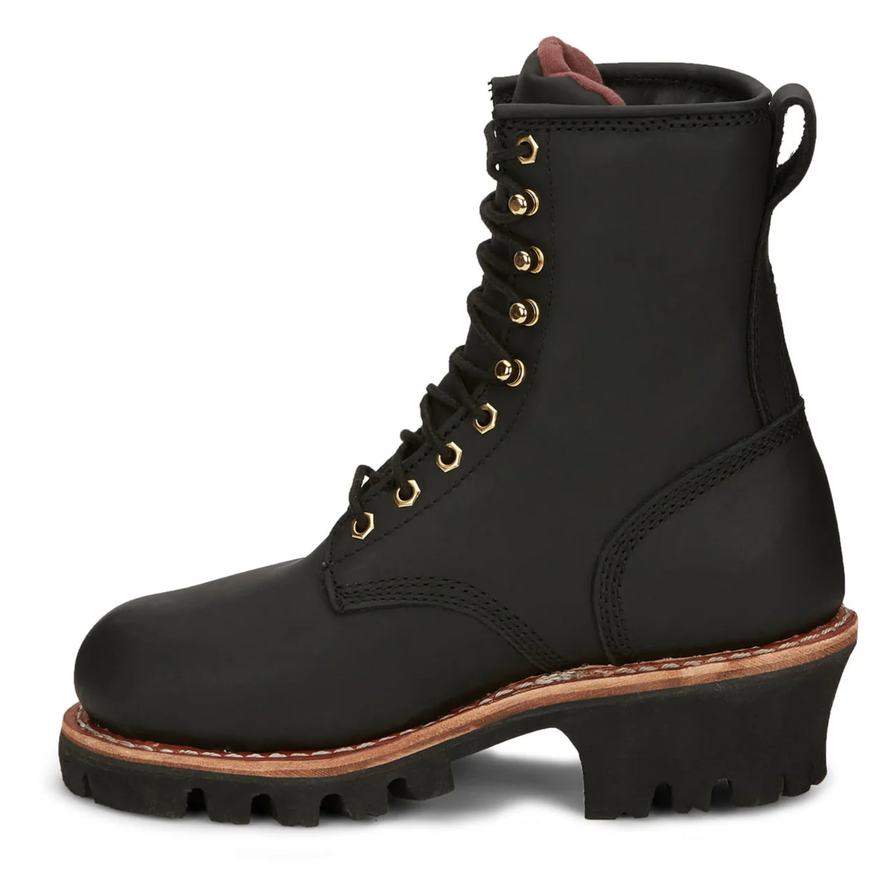 Chippewa L73050 Tinsley 8" Women's Waterproof EH Steel Toe Boots, Black Oiled - Image 5