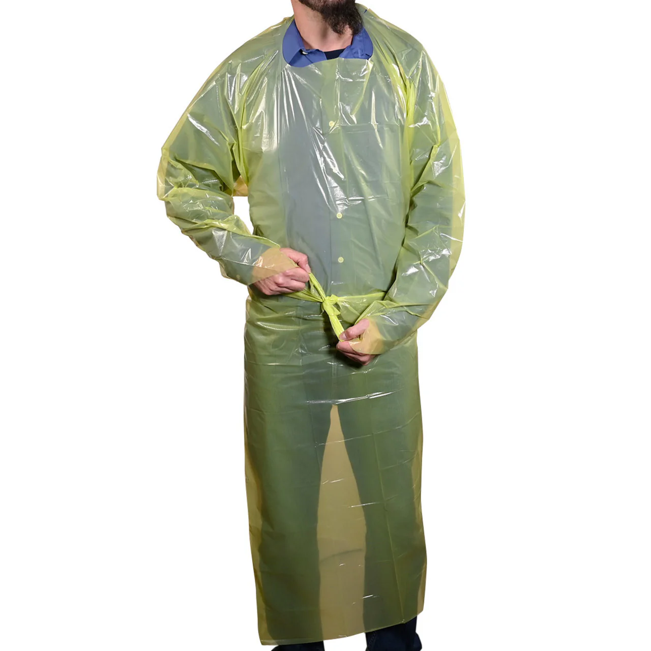 UMBO 47" Polyethylene CPE Gown with Thumb Loops - H232 - Pack of 10 - Image 12