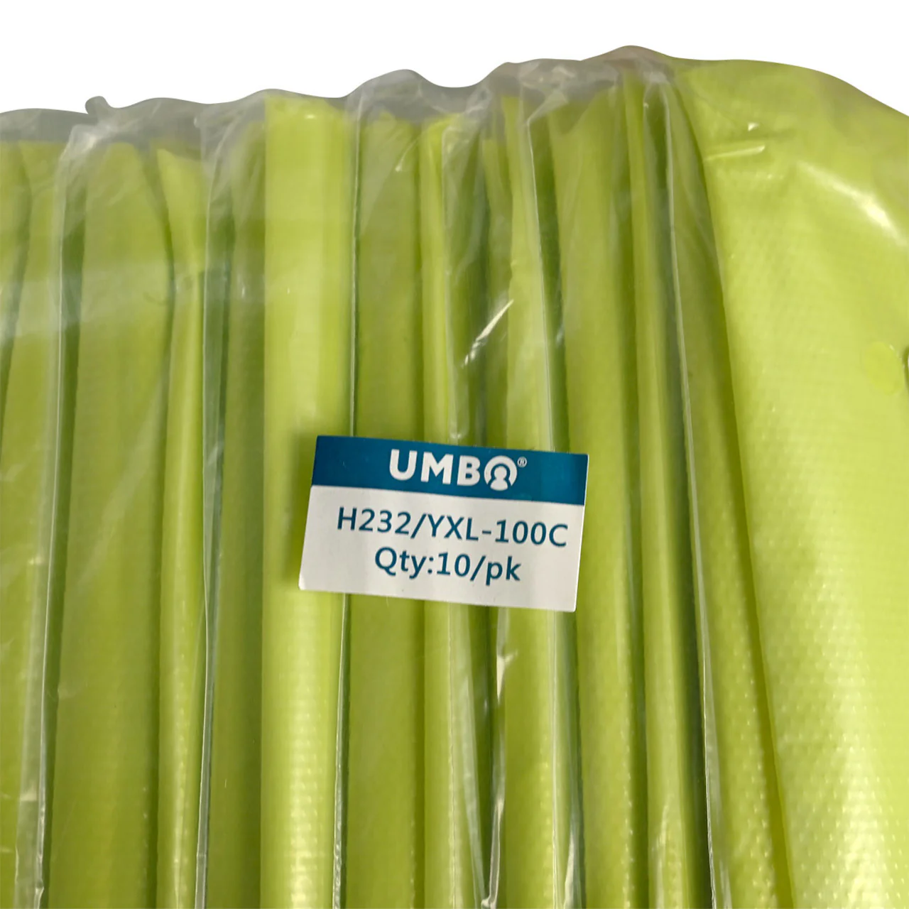 UMBO 47" Polyethylene CPE Gown with Thumb Loops - H232 - Pack of 10 - Image 16