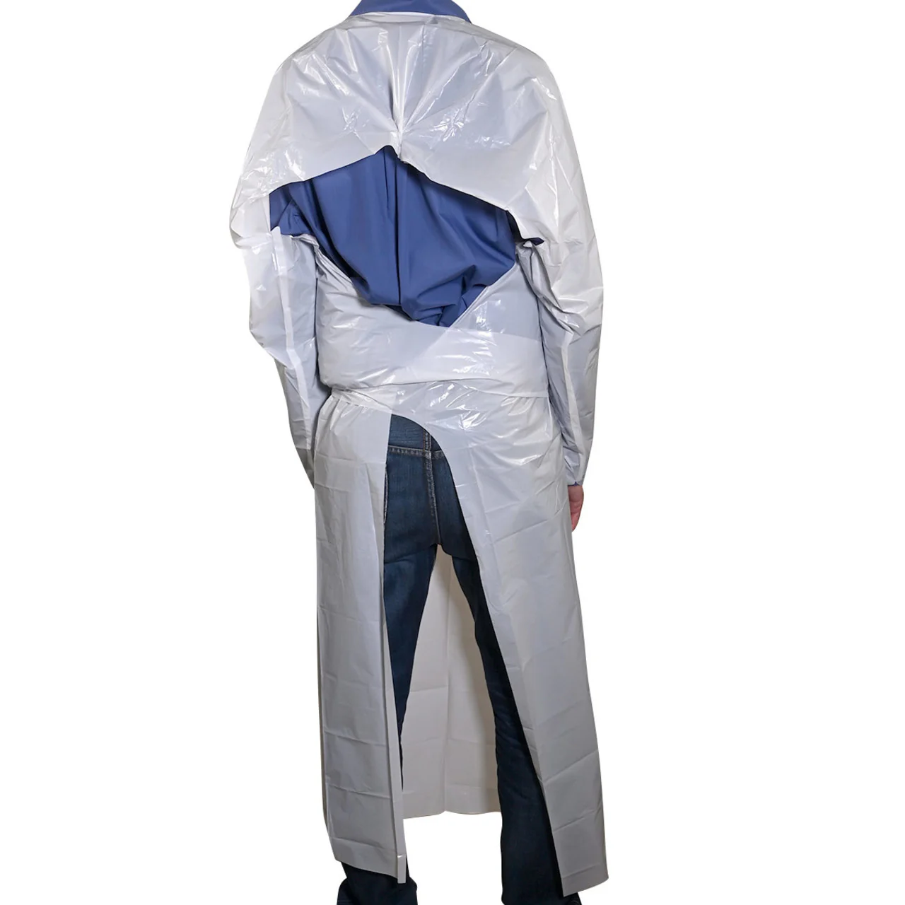 UMBO 47" Polyethylene CPE Gown with Thumb Loops - H232 - Pack of 10 - Image 7