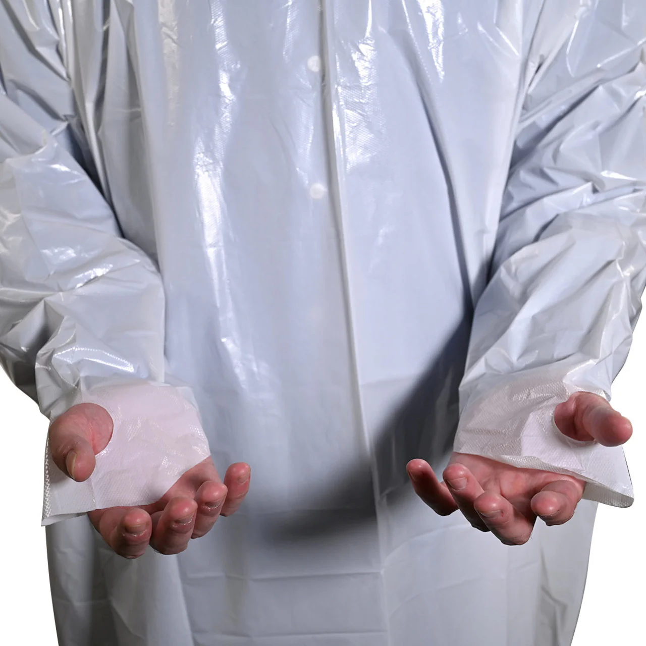 UMBO 47" Polyethylene CPE Gown with Thumb Loops - H232 - Pack of 10 - Image 8