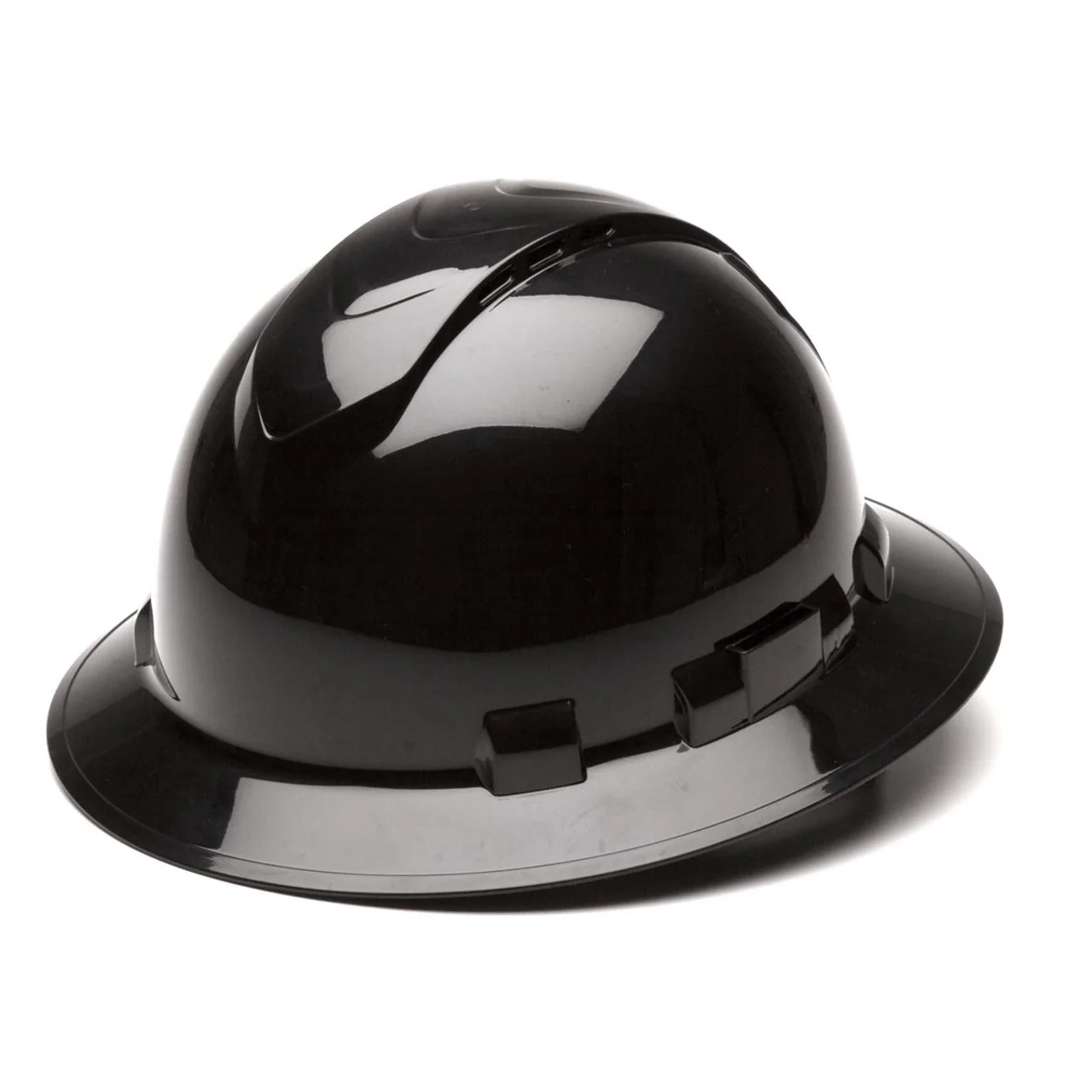 Pyramex Ridgeline Vented Full Brim Hard Hat 4-Point Ratchet Suspension - Image 12