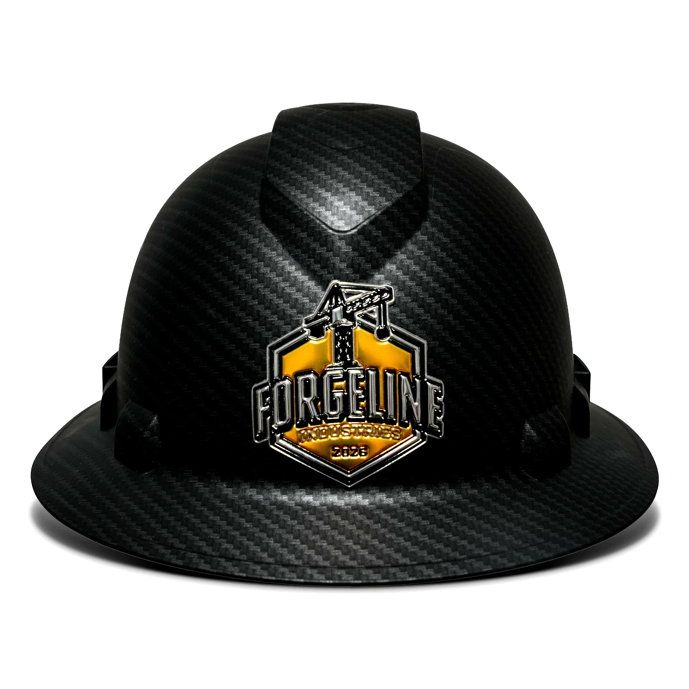 Custom 3D Pyramex Ridgeline Vented Full Brim Hard Hat 4-Point Ratchet Suspension - Image 6