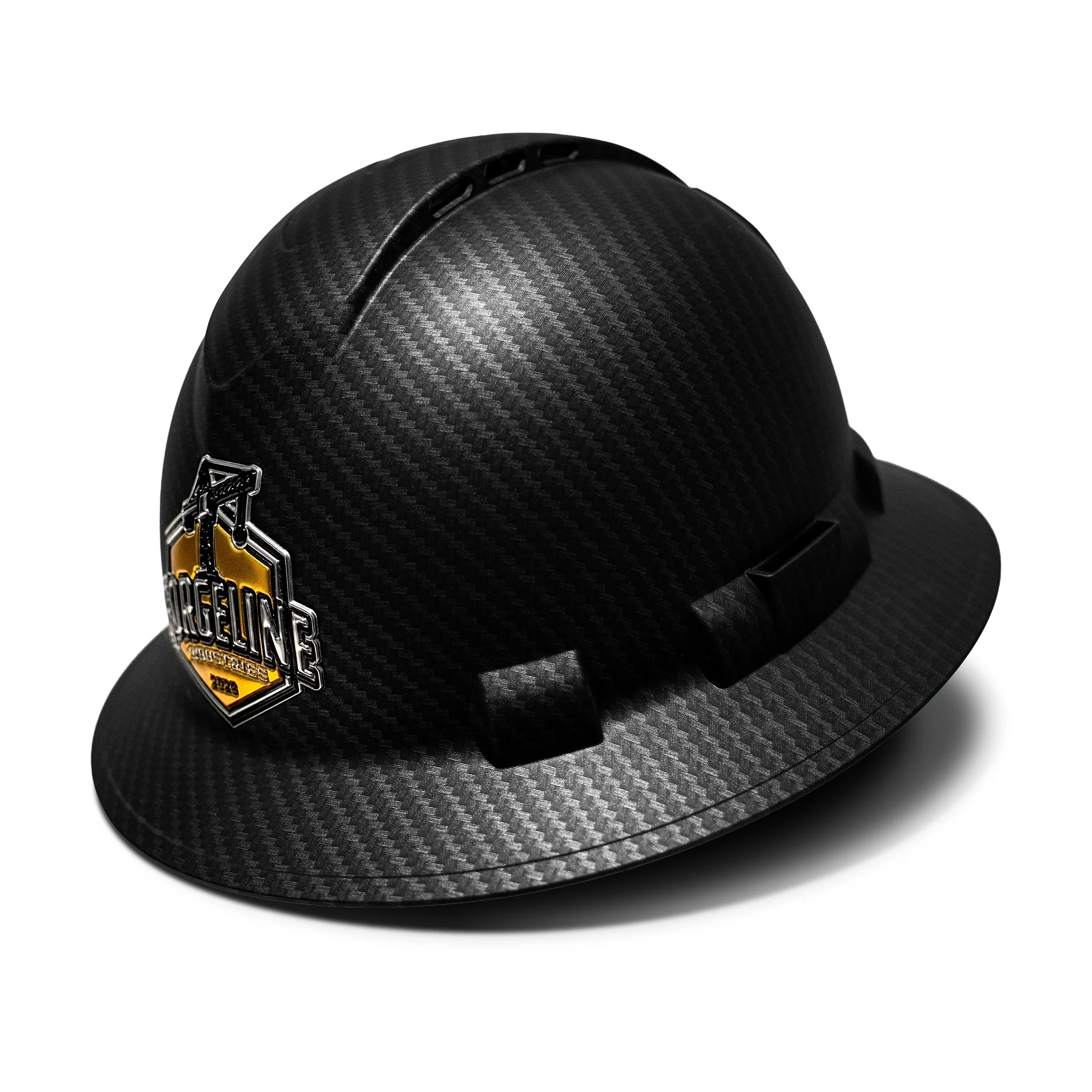 Custom 3D Pyramex Ridgeline Vented Full Brim Hard Hat 4-Point Ratchet Suspension - Image 7