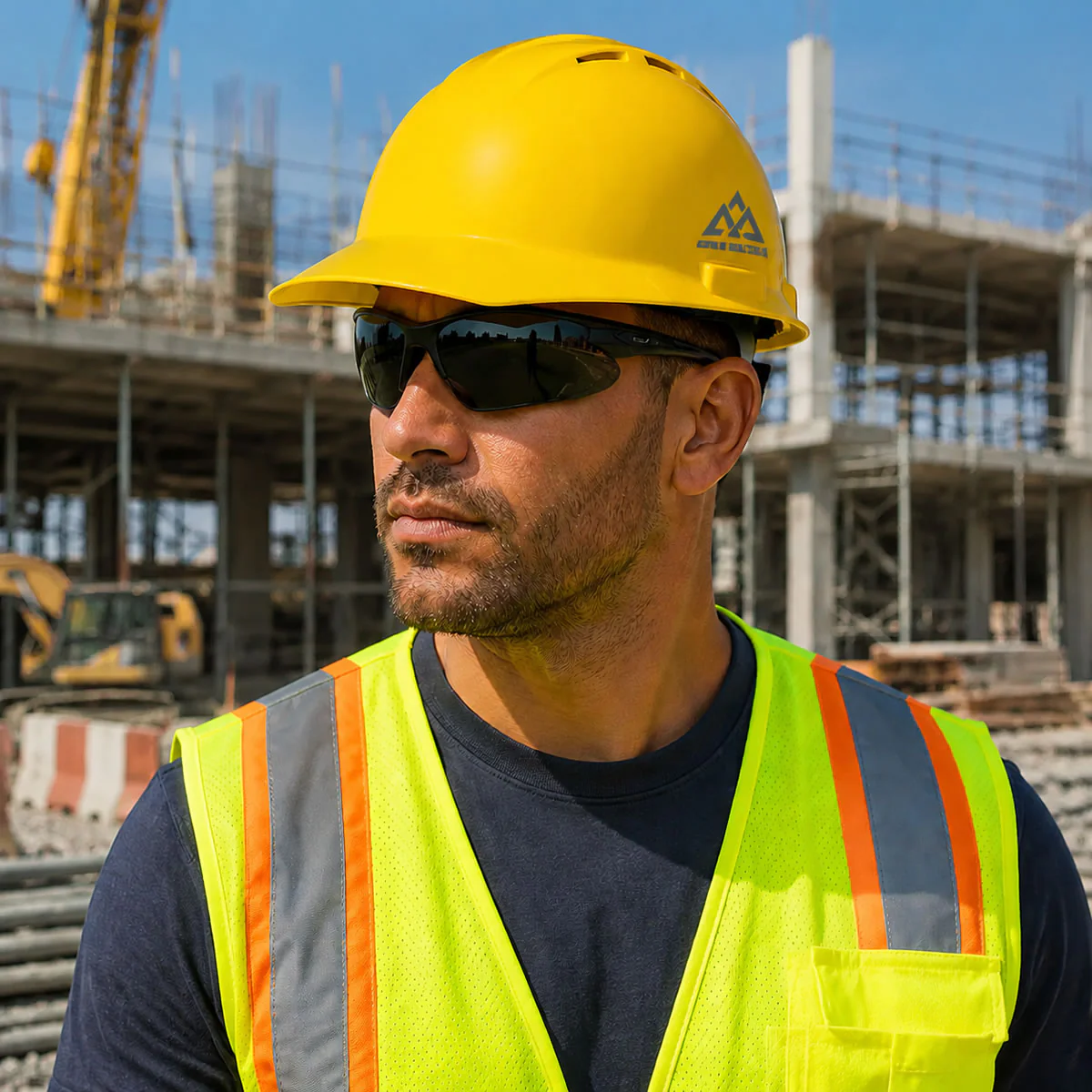 Custom Delta Plus Americana Vented Cap Style Hard Hat, 4-Point Mega Ratchet Suspension - Image 14