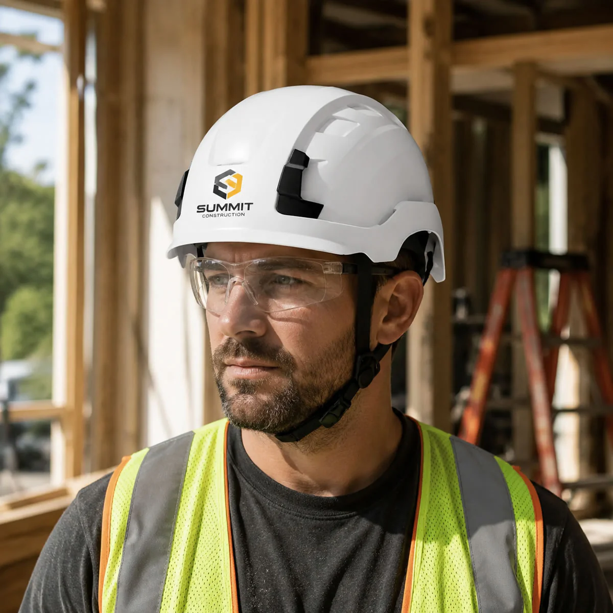 Custom General Electric Type 1 Non-Vented Safety Helmet, GH401 - Image 6