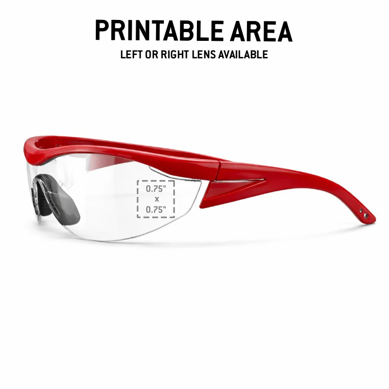 Custom Rugged Blue Navigator Safety Glasses, 12 Pack - Image 2