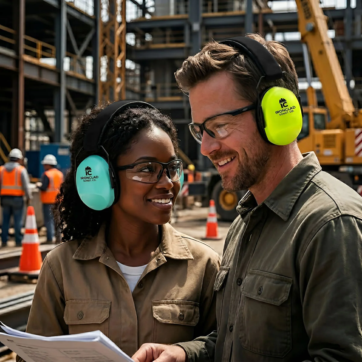 Custom Logo Venture Gear VG80 Earmuffs, NRR 25dB - Image 3