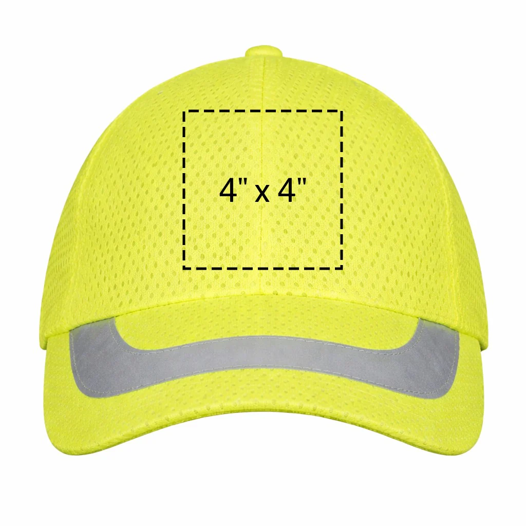 Custom H-Vis Reflective Ball Cap, 12 Pack - Image 2