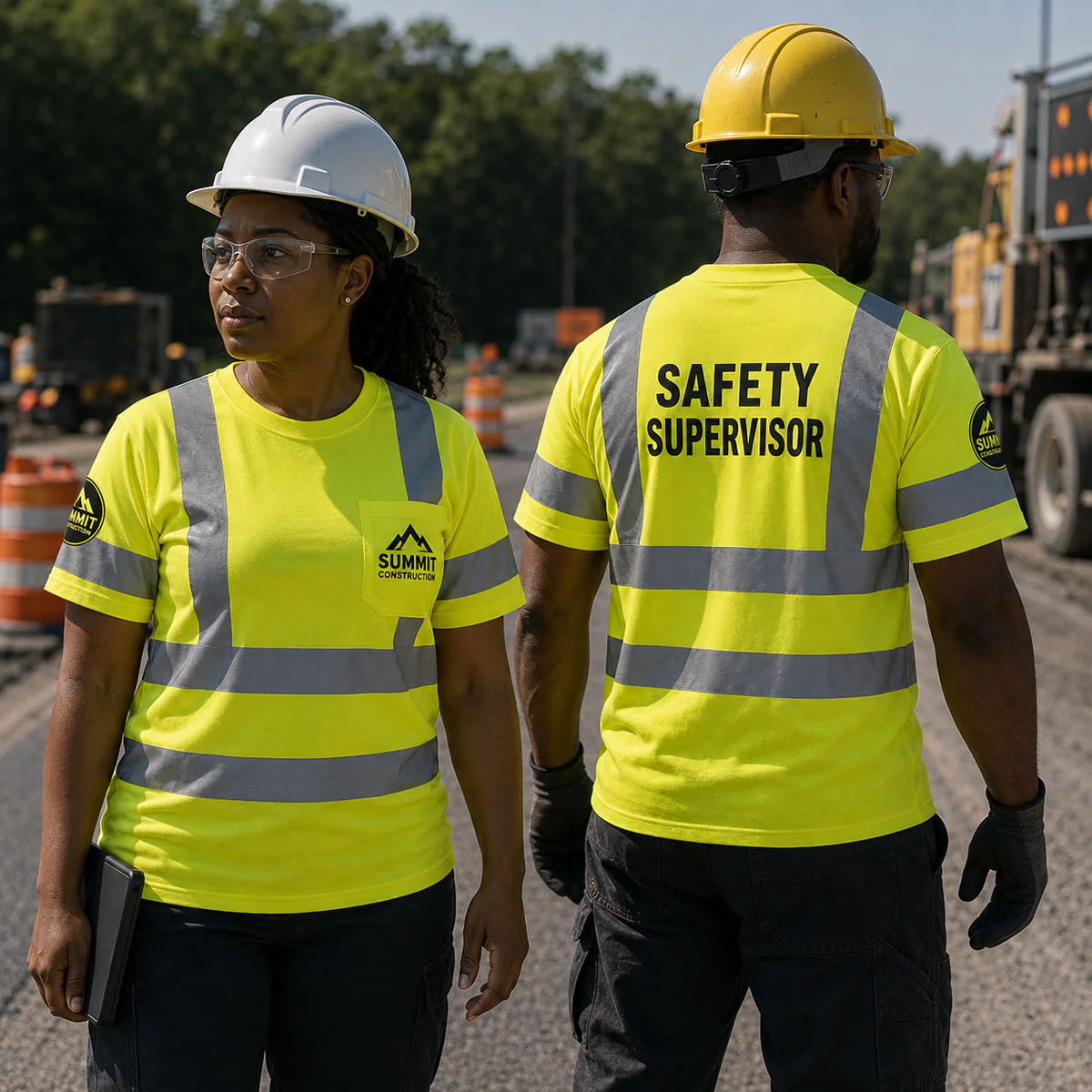 Custom Hi-Vis Class 3 Short Sleeve T-Shirt, LUX-SSETP3B - Image 6