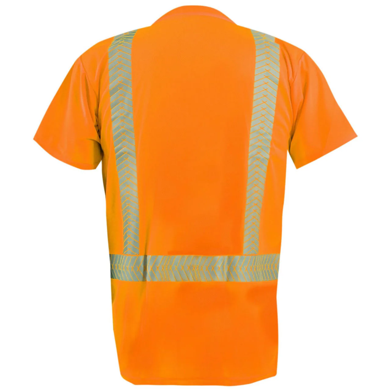 Custom OccuNomix Type R Class 2 Hi-Vis Segmented Tape Short Sleeve T-Shirt, LUX-TSSP2B - Image 5