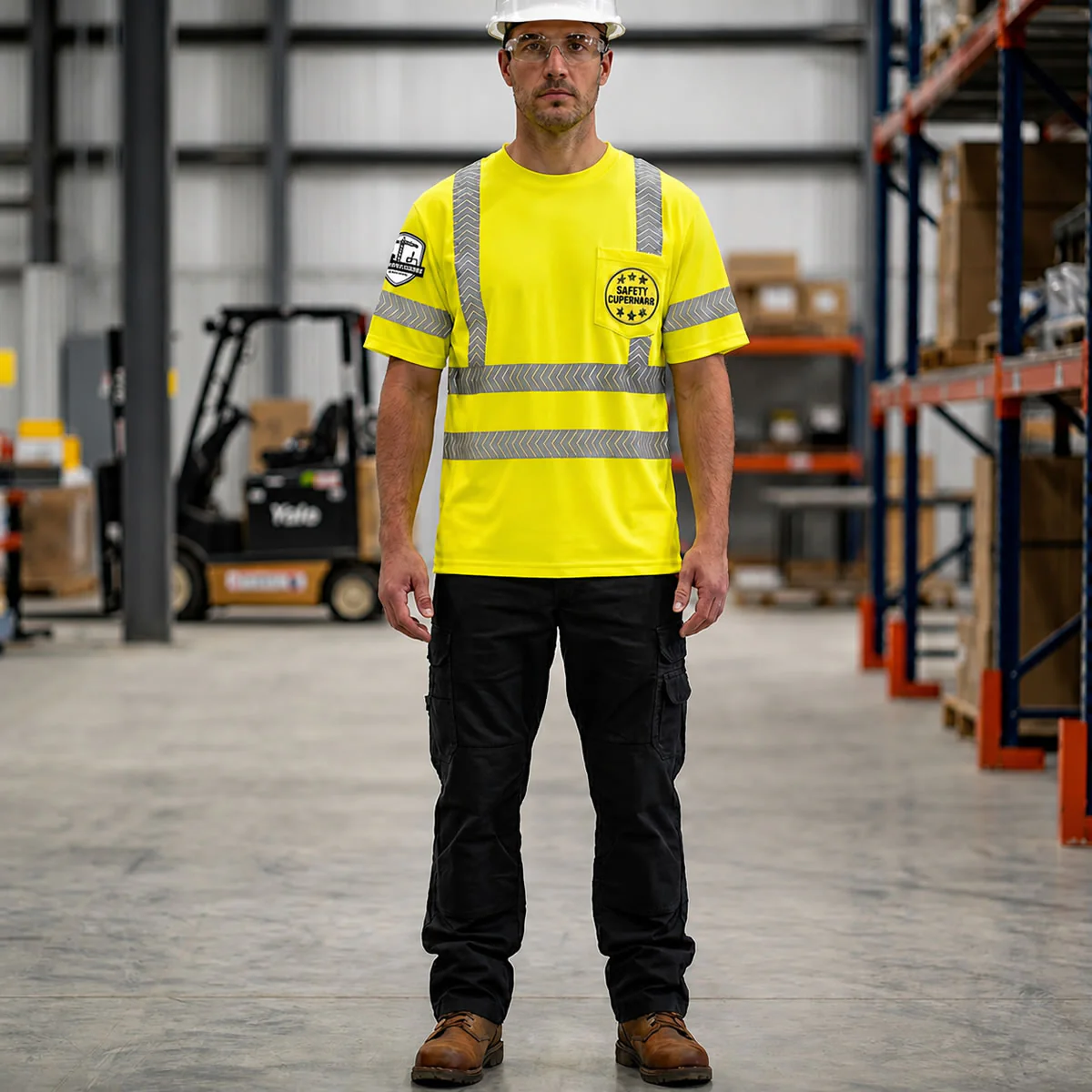 Custom Hi-Vis Short Sleeve T-Shirt, Class 3, LUX-TSSP3B - Image 6