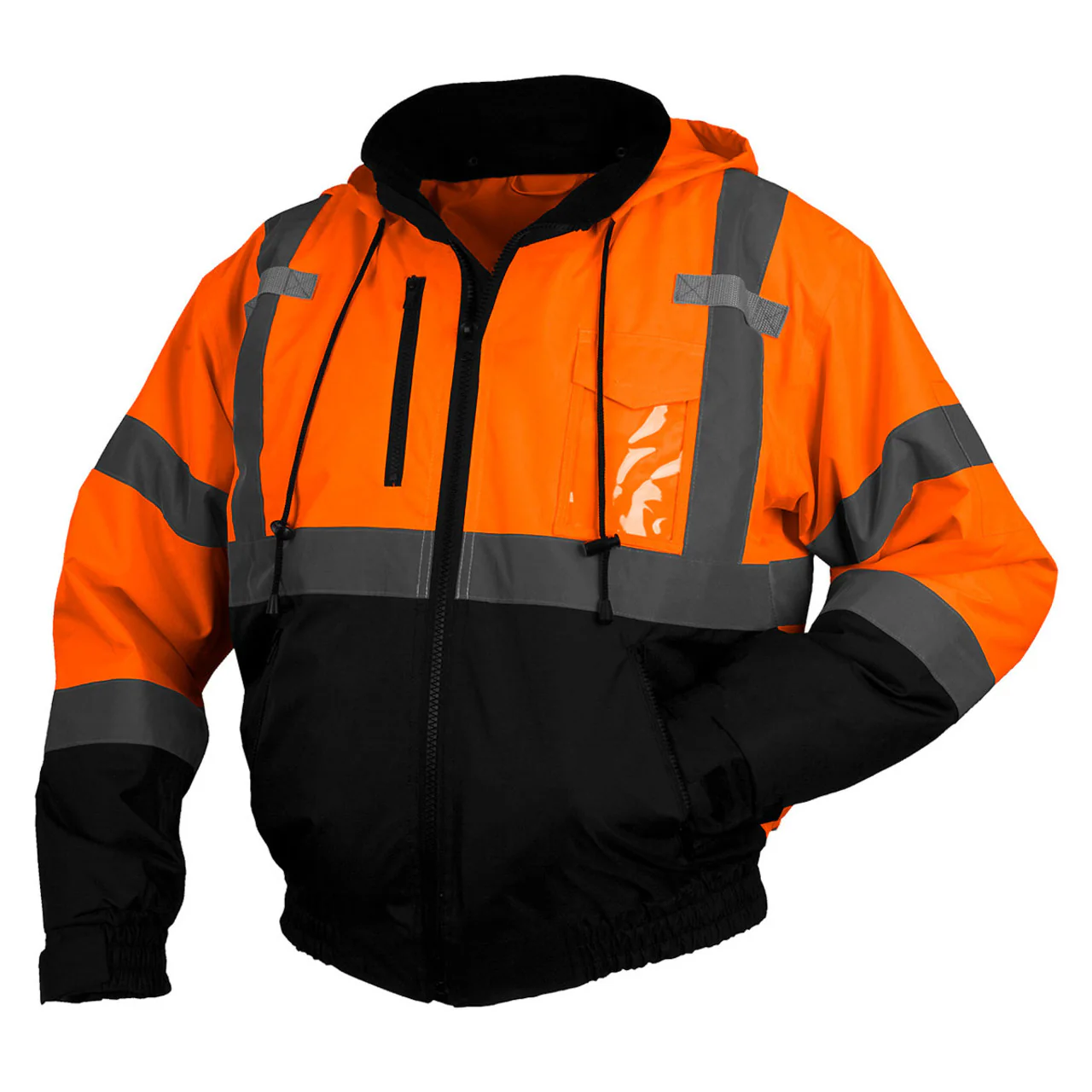 Custom Pyramex RJ31 Type R Class 3 Hi-Vis Waterproof Fleece Lined Jacket - Image 4