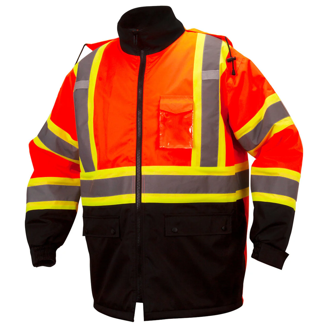 Custom Pyramex RCP32 Type R Class 3 Hi-Vis Waterproof Quilt Lined Jacket with X-Back, Hi-Vis Orange - Image 2