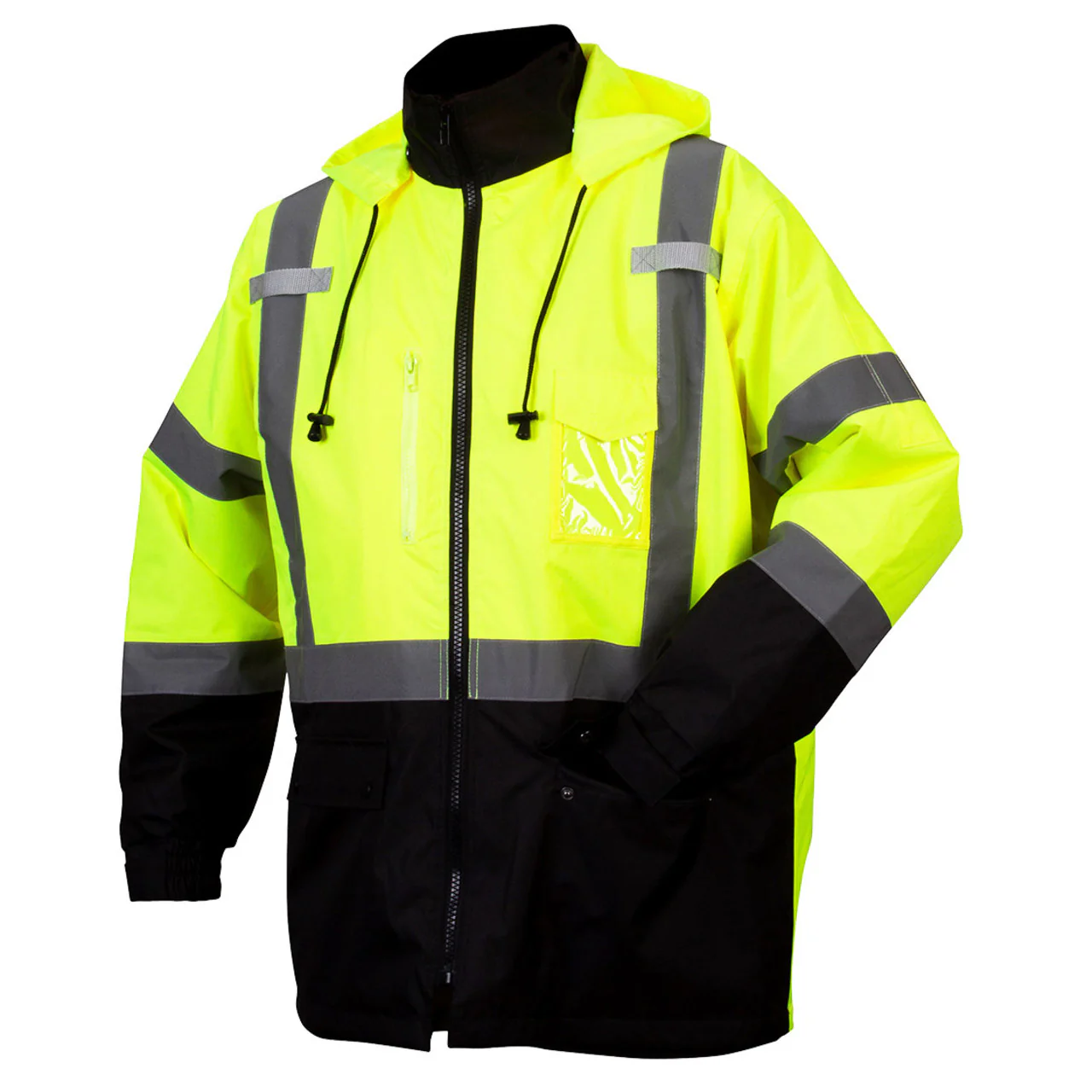 Custom Pyramex RP31 Type R Class 3 Hi-Vis Waterproof Fleece Lined Parka - Image 2