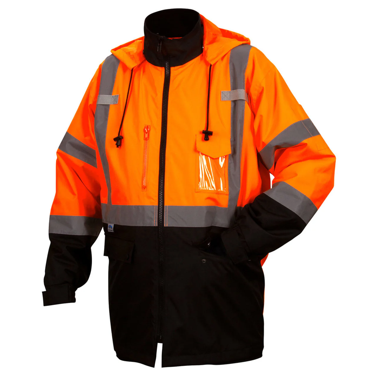 Custom Pyramex RP31 Type R Class 3 Hi-Vis Waterproof Fleece Lined Parka - Image 4