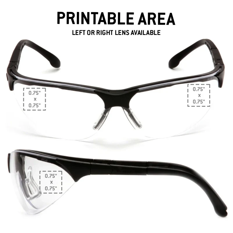 Custom Pyramex Rendezvous Safety Glasses, 12 Pack - Image 2