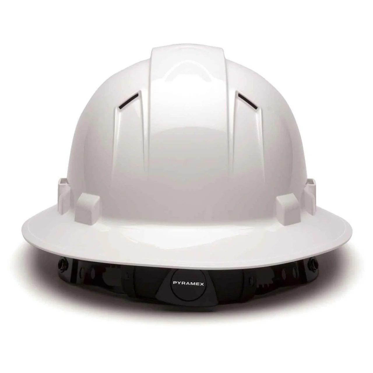 Custom Pyramex Ridgeline Vented Full Brim Hard Hat, 4-Point Ratchet Suspension - Image 10
