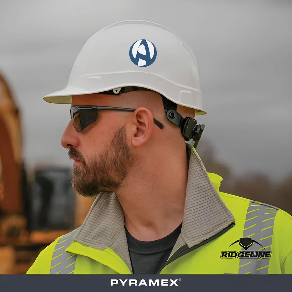 Custom Pyramex Ridgeline Cap Style Hard Hat, 6-Point Ratchet Suspension - Image 6