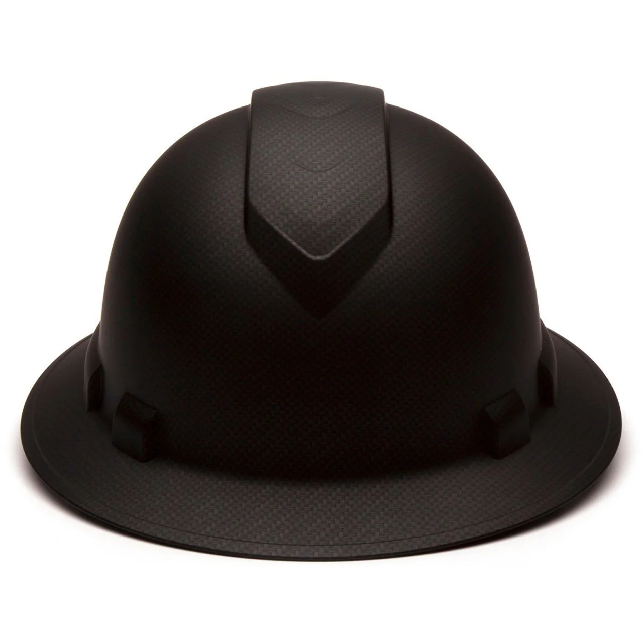 Custom Pyramex Ridgeline Full Brim Hard Hat, 4-Point Ratchet Suspension, Matte Black Graphite - Image 3