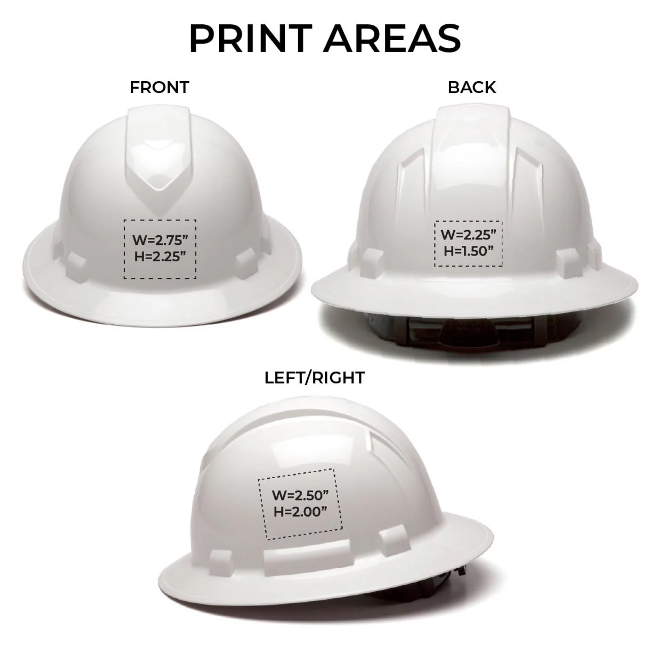 Custom Pyramex Ridgeline T2 Type 2 Vented Full Brim Hard Hat, 6 Pack - Image 2