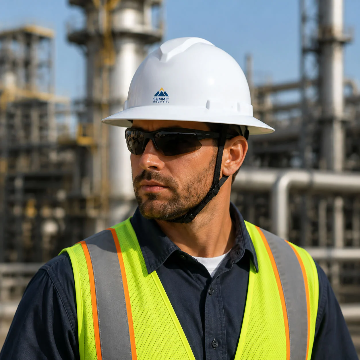 Custom Pyramex Ridgeline T2 Type 2 Full Brim Hard Hat, 6 Pack - Image 6