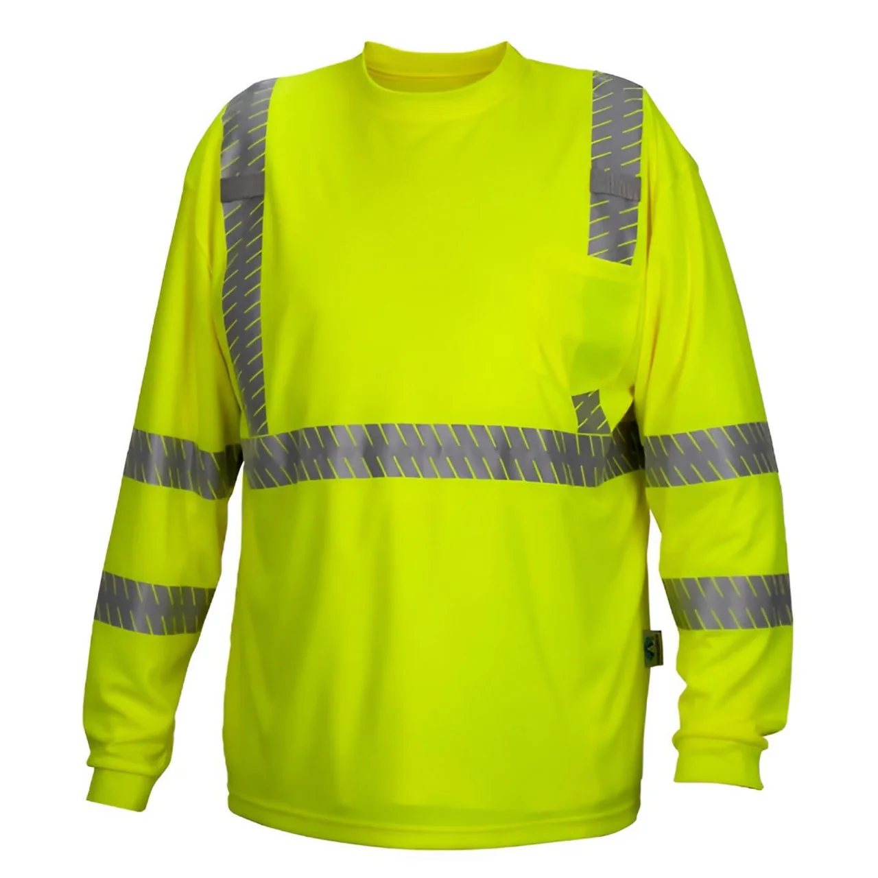 Custom Pyramex RLTS33 Type R Class 3 Hi-Vis Long Sleeve T-Shirt - Image 3