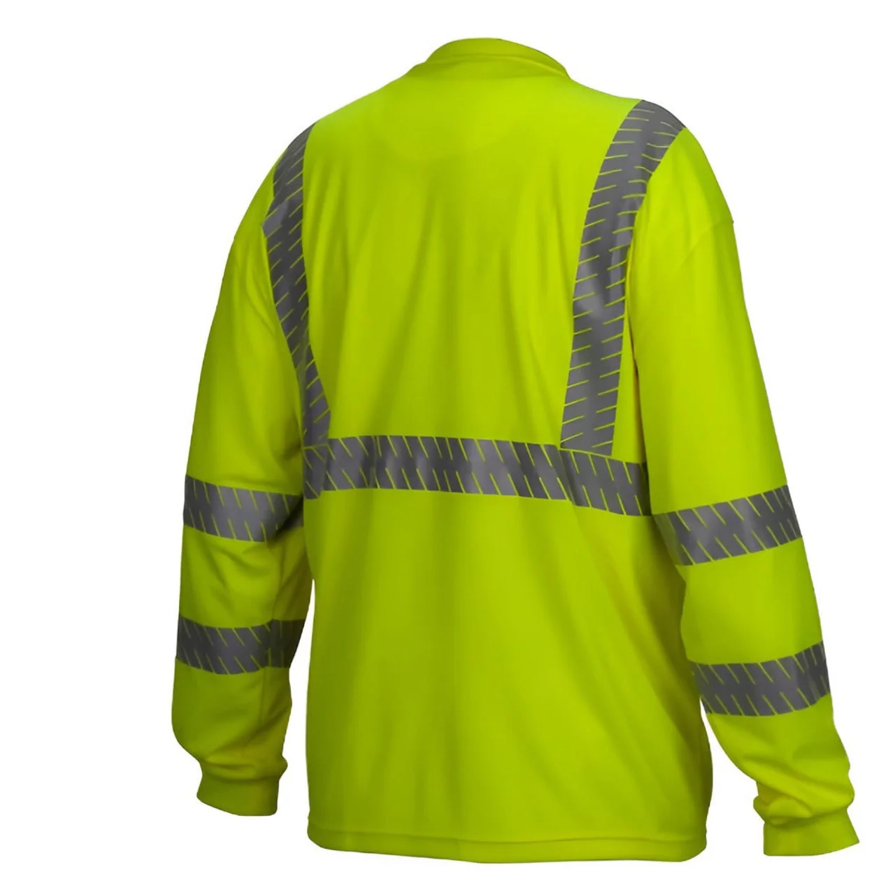 Custom Pyramex RLTS33 Type R Class 3 Hi-Vis Long Sleeve T-Shirt - Image 4