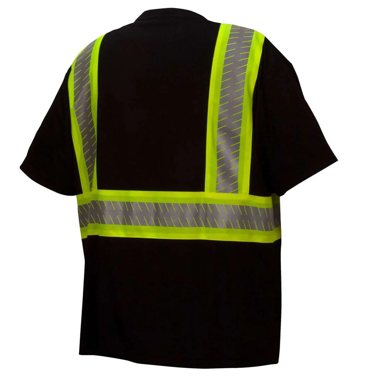 Custom Pyramex RTS23 Type O Class 1 Enhanced Visibility Short Sleeve T-Shirt, Black - Image 4