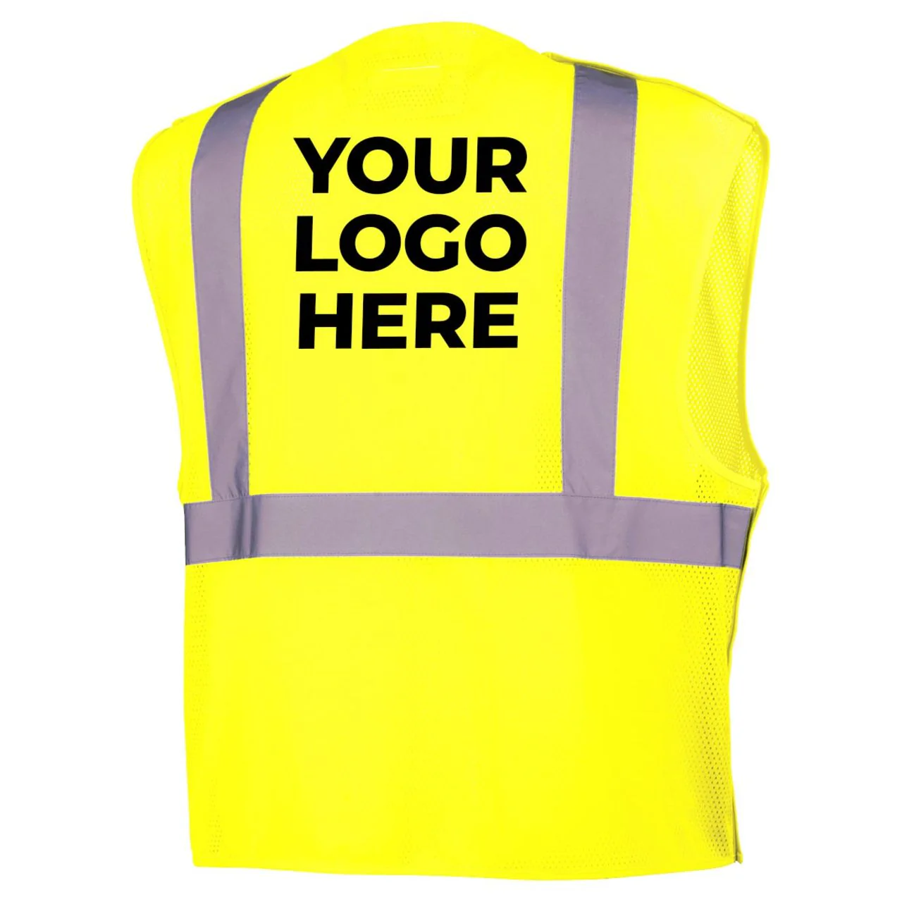 Custom Pyramex RVHL25 Type R Class 2 Hi-Vis Breakaway Mesh Safety Vest - Image 4