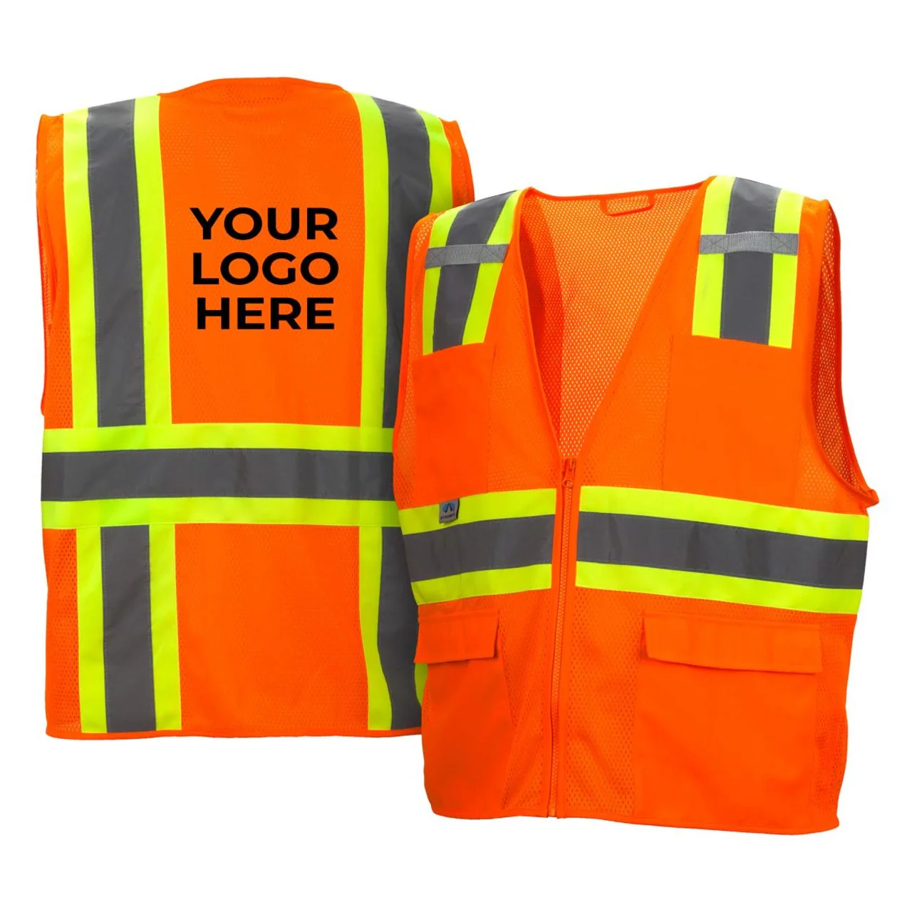 Custom Pyramex RVZ23 Type R Class 2 Two-Tone Mesh Safety Vest - Image 3