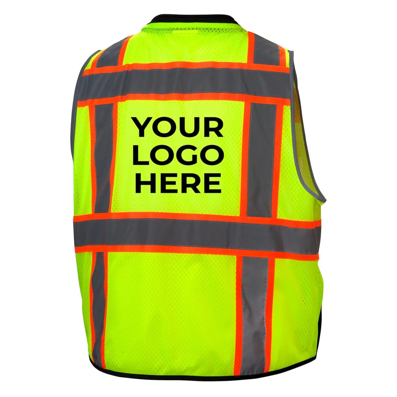 Custom Pyramex RVZ44B Type R Class 2 Hi-Vis Two-Tone Black Bottom Mesh Safety Vest - Image 4